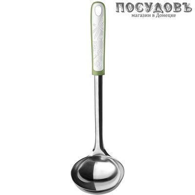 HITT Botanica H-BO100, половник, 300 мм, сталь нержавеющая, цвет зеленый