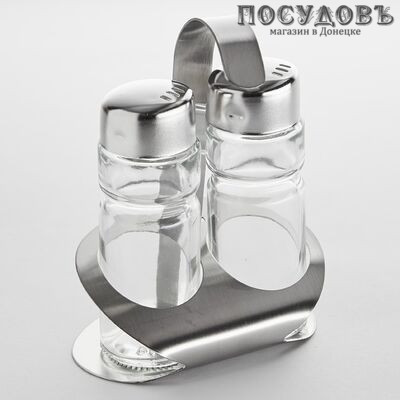 Webber ВЕ-0046 набор для специй, стекло, хромированый металл, в упаковке 3 пр.
