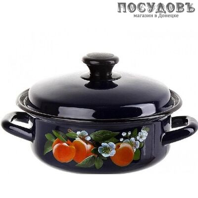 КМК 41815-083/6-У4 кастрюля с крышкой, бостон, сталь эмалированная, 1,5 л мм, 2 пр.
