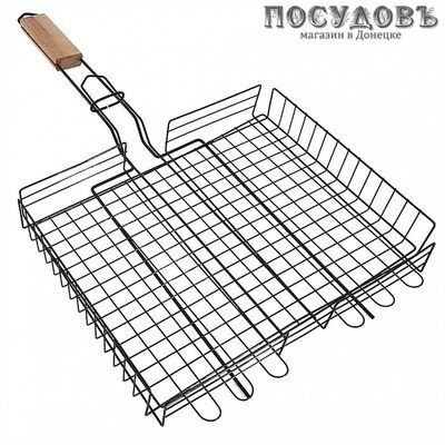 Lesnikovo Эконом РГК3ОЭ решетка-барбекю, сталь оксидированная, 260×320×50 мм
