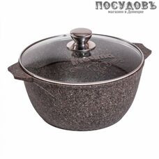 Мечта Premium Mokko 410902 кастрюля с крышкой 10,0 л, алюминий литой, гранитное покрытие Greblon 4 слоя