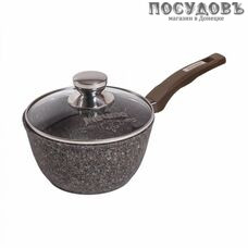 Мечта Premium Mokko 82902 ковш с крышкой 1,7 л, алюминий литой, гранитное покрытие Greblon 4 слоя