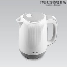 Maestro MR-042 электрочайник, 2200 Вт, 1700 мл, пластик, цвет белый