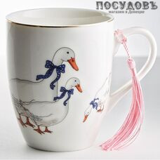 Beatrix "Гуси" МН092L1 кружка подарочная, цвет белая с рисунком, 350 мл, фарфор, в подарочной упаковке 1 шт Beatrix "Гуси" МН092L1 кружка подарочная, цвет белая с рисунком, 350 мл, фарфор, в подарочной упаковке 1 шт