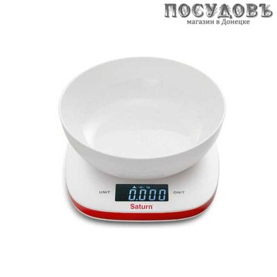 Saturn KS7810 pink весы кухонные с чашей, 210×195,