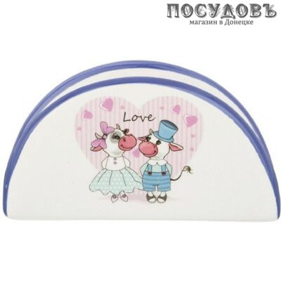 Коралл Agness 358-1640 салфетница, керамика, цвет синий