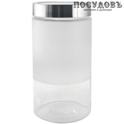KING Hoff KH-2185 банка для хранения с крышкой, Ø112×220 мм, 1700 мл, стекло без упаковки 2 пр.