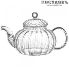 Backman BM-0309 чайник заварочный с пружинкой, стекло жаропрочное, 600 мл