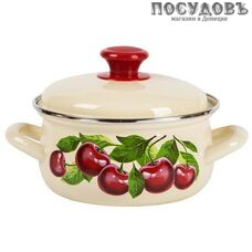 КМК 61904-102/4.02-У4 кастрюля с крышкой 2,0 л, Ø180 мм, сталь эмалированная, цвет слоновая кость