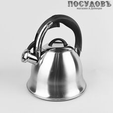 Maestro MR-1320-S чайник со свистком, 2,2 л, сталь нержавеющая, капсульное дно, цвет сатин
