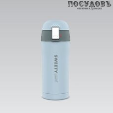 Maestro Sweety MR-1643-30D термокружка, колба сталь нержавеющая 300 мл, цвет голубой