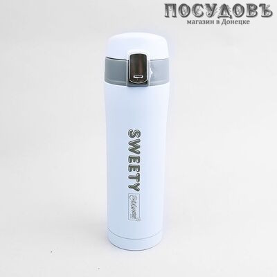 Maestro Sweety MR-1643-40D термокружка, колба сталь нержавеющая 18/10 400 мл, цвет небесный
