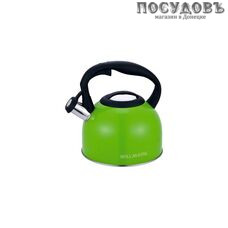 WillMark WTK-3229SS G чайник со свистком, 2,5 л, сталь нержавеющая, зеленый WillMark WTK-3229SS G чайник со свистком, 2,5 л, сталь нержавеющая, зеленый