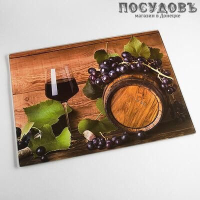 Alparaisa "Виноградная лоза" RD0070/1-ST доска разделочная, материал стекло закаленное, 300×400×4 мм 1 шт