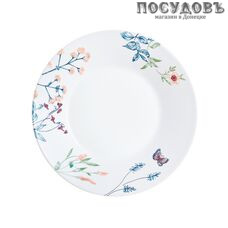 Luminarc Isaure P0261 тарелка десертная, стекло упрочненное, цвет белый с рисунком, Ø220 мм, Франция 1 шт.