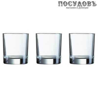 Luminarc Islande E5100, стакан низкий 380 мл, стекло, Франция, в упаковке 3 шт.