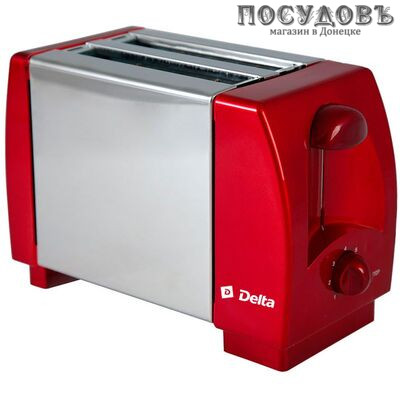 Delta DL-96 тостер на 2 шт, 750 Вт, цвет бордовый