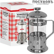 Mallony Caffè 950081 френч-пресс, стекло термостойкое, 1000 мл