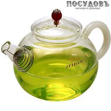 ZEIDAN Z-4445-01 чайник заварочный с фильтром, стекло термостойкое, 1000 мл
