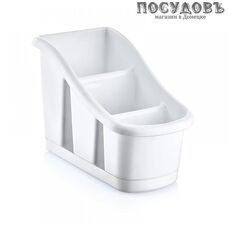 DDStyle 14003 подставка для столовых приборов 180×115×145 мм, полипропилен, цвет белый, 1 шт.