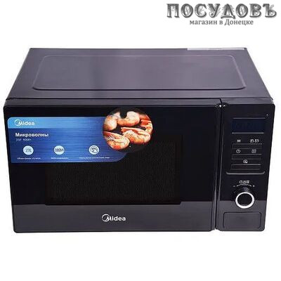 Midea AM823S220-B микроволновая печь, 23,0 л, 800 Вт, без гриля, черный