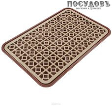 Dunya 10230 поднос-сушилка, полипропилен, 470×270×25 мм, коричневый с бежевым
