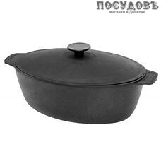 Биол Г0608 гусятница с крышкой 8,0 л, чугун литой