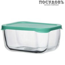 Pasabahce Snow Box 53733SLGR контейнер с крышкой, стекло, 400 мл, зеленый