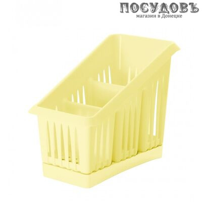 Plast Team Лилия NP1564ВН-35 сушилка для столовых приборов, 200×160×120 мм, полипропилен, ваниль