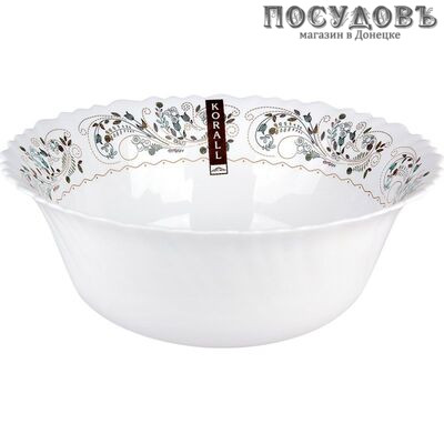 Коралл Сканди LHW80-K170604 салатник, стеклокерамика, Ø200×80 мм, 1200 мл