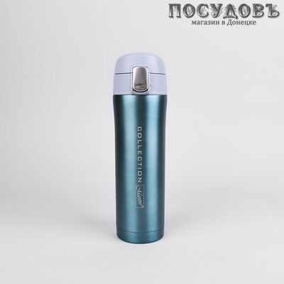 Maestro MR-1641-45 термокружка, колба сталь нержавеющая 450 мл, цвет синий