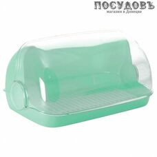 Plast Team Пышка NP1673МТ-9 хлебница, 415×260×185 мм, полистирол, мята, 1 шт.