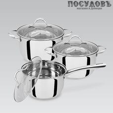Maestro MR-3519-6M набор посуды, сталь нержавеющая, 6 пр.