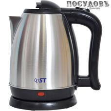 Saturn EK8446 электрочайник, 1500 Вт, 1800 мл, металл, пластик, цвет сатин