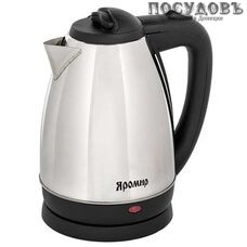 Яромир ЯР-1002 зеркальный, электрочайник 2 000 Вт, 1 800 мл, корпус: сталь нержавеющая, гарантия 1 год