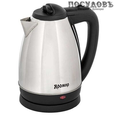 Яромир ЯР-1002 зеркальный, электрочайник 2 000 Вт, 1 800 мл, корпус: сталь нержавеющая, гарантия 1 год