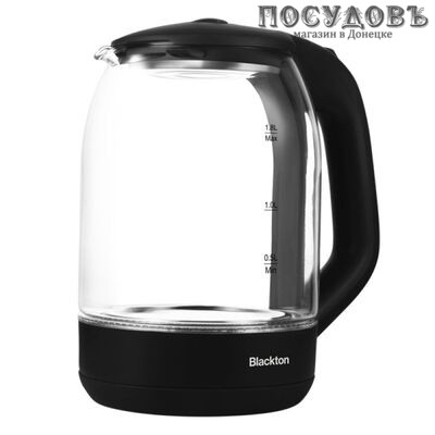 Blackton Bt KT1823G электрочайник, 1500 Вт, 1800 мл, стекло закаленное, внутренняя подсветка, черный