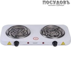 Galaxy GL3004 плита электрическая, 2-конфорочная, 2000 Вт, эмалированное покрытие