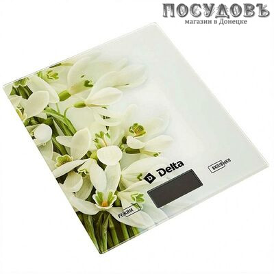 Delta Подснежники KCE-66 весы кухонные-платформа, 200×180×15 мм, до 5,0 кг