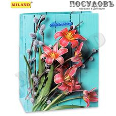 Dream cards Букет цветов ПП-9056 пакет подарочный, 150×120×60 мм, бумага, глянцевая ламинация Dream cards Букет цветов ПП-9056 пакет подарочный, 150×120×60 мм, бумага, глянцевая ламинация