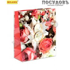 Dream cards Счастливая свадьба ПП-7393 пакет подарочный, 230×180×100 мм, бумага, матовая ламинация