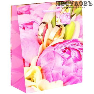 Dream cards Счастливый день ПП-7553 пакет подарочный, 230×180×100 мм, бумага, матовая ламинация