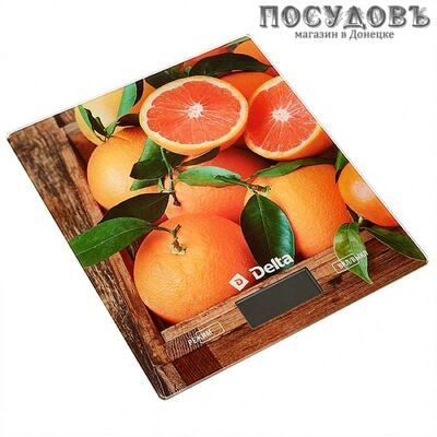 Delta Сочные апельсины KCE-70 весы кухонные-платформа, 200×180×15 мм, до 5,0 кг