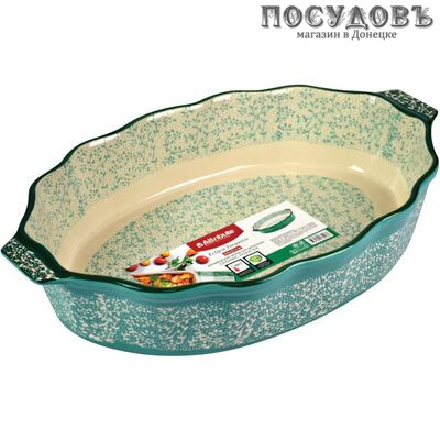 Attribute Eclipse turquoise ABK106-SRT-T форма для запекания, керамика, 390×240×80 мм, бирюзовый
