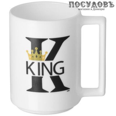 Luminarc King&Mr Right V0366/6 кружка, 380 мл, стекло упрочненное