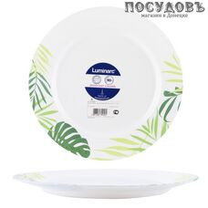 Luminarc Jungle Fever P3292 тарелка десертная, стекло упрочненное, цвет белый с рисунком, Ø190 мм, Франция 1 шт.