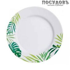 Luminarc Jungle Fever P3291 тарелка обеденная, стекло упрочненное, цвет белый с рисунком, Ø265 мм, Франция 1 шт.