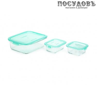 Luminarc Keep'n Box P0730 контейнеры в наборе с крышкой, стекло упрочненное, в упаковке 6 пр.