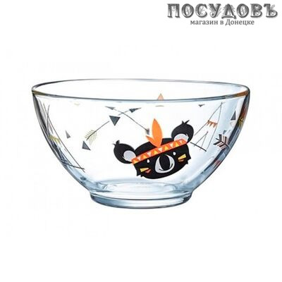 Luminarc Kotipi N4104 салатник, стекло упрочненное, цвет прозрачный с рисунком, Ø140 мм, 500 мл, Франция 1 шт.