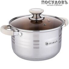 ZEIDAN Z501063 кастрюля с крышкой 2,1 л, Ø160 мм, сталь нержавеющая, пятислойное дно